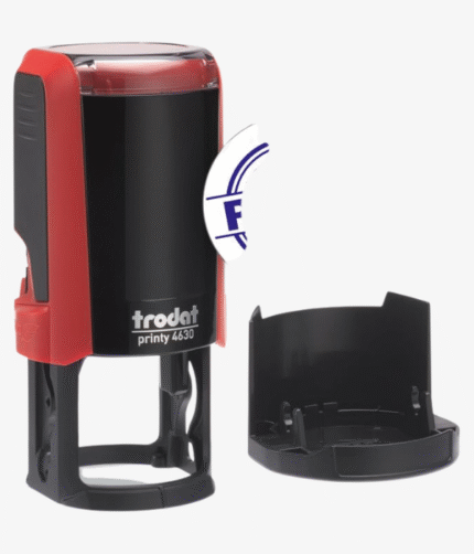 Trodat Paid - Stamp (red Body Color), with Built in Blue Color Ink-Pad